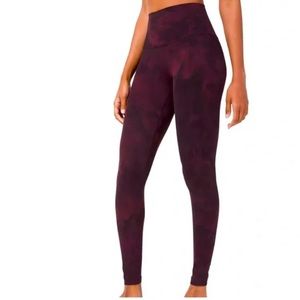 Lululemon Align™ High-Rise Pant 28” - Diamond Dye Cassis Black.